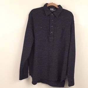 Polo by Ralph Lauren Black Long Sleeve Top Size XL